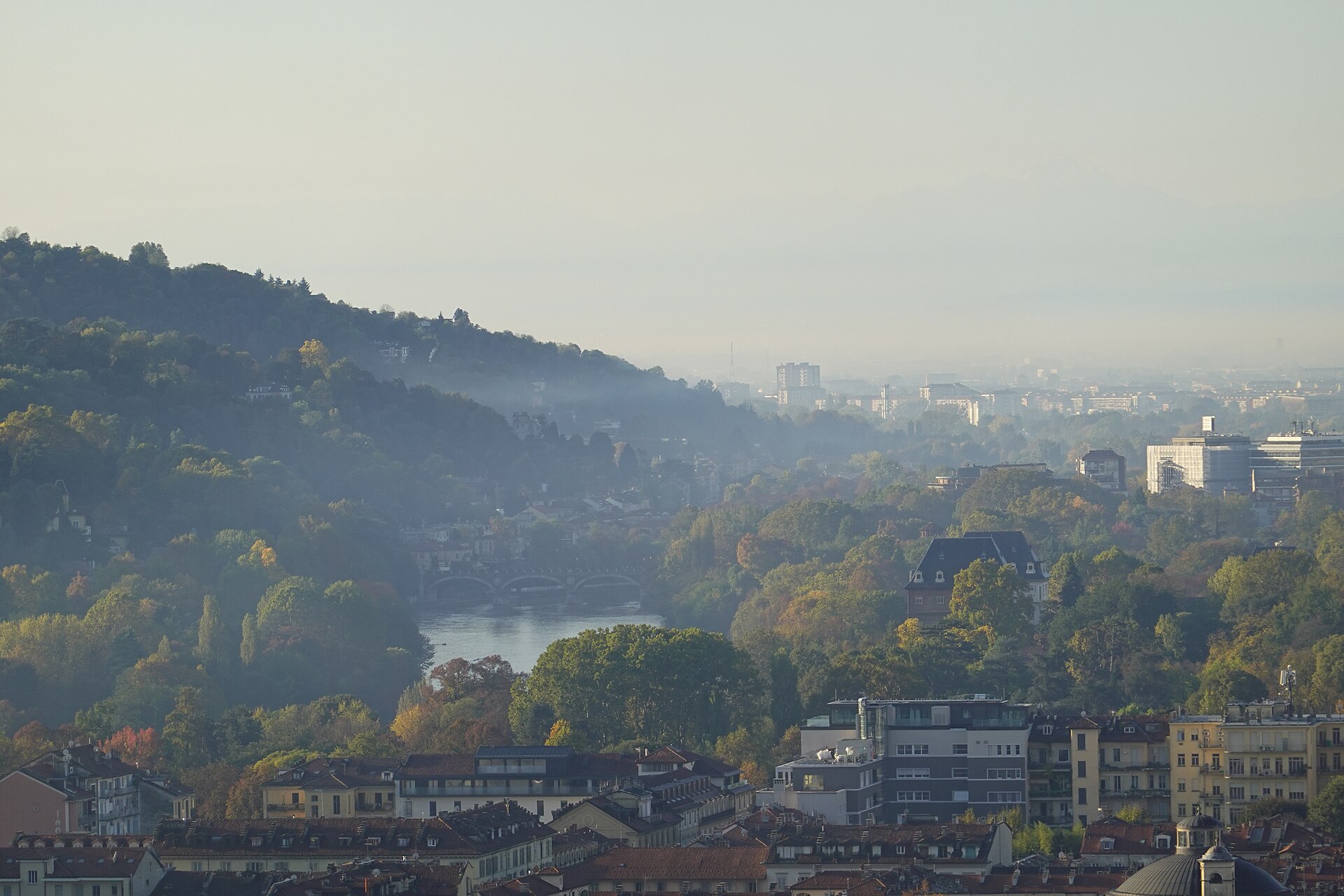Torino, la Mole Antonelliana e il Po